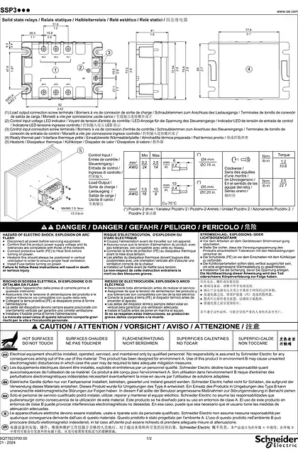 schneider施耐德Solid state relays_ 说明书